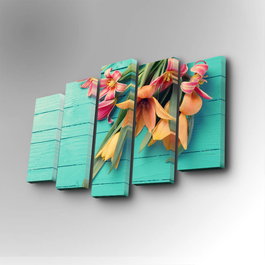 Wallity Cuadro Decorativo en Lienzo 5 Piezas 5PUC-065